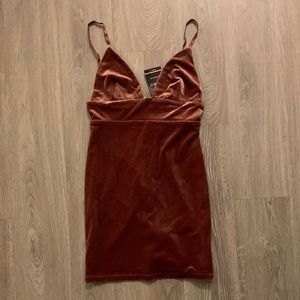 Velvet mini dress